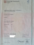 FCE Certificate