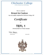 Сертификат TEFL 1