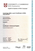 Cambridge CAE - сертификат уровня Advanced