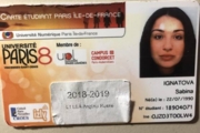 Carte etudiant Paris 8