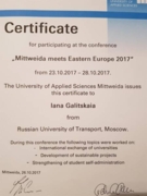 Mittweida meets Eastern Europe 2017