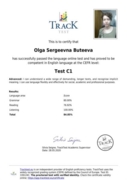 Tracktest Certificate