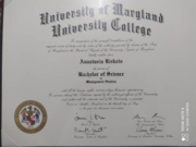Американский диплом о Высшем образовании (University of Maryland University College, USA)