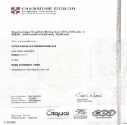 Cambridge English Entry Level Certificate in ESOL International (Entry 2) (Key)