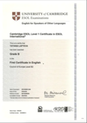 First Certificate in English