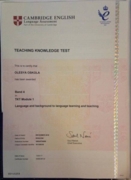 Certificate of International Exam TKT