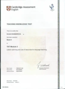 Международный сертификат для преподавателей от Cambridge Assessment English - TKT (Module 2)