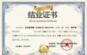 Сертификат об окончании дистанционного обучения в Харбине (Китай)