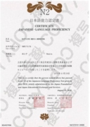 Сертификат, подтверждающий степень владения японским языком (Certificate of Japanese-Language Proficiency)