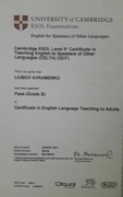 University Of Cambrige ESOL Examinations