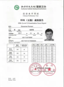 Сертификат международного экзамена по китайскому языку HSK, 5 уровень (из 6), 249 баллов из 300, 03.12.2017