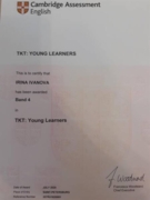 Сертификат TKT young learners