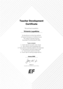 Teacher Development Certificate