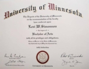 B.A. Biology with Honors University of Minnesota Morris