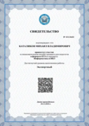 Сертификат МЦКО о прохождении ЕГЭ по информатике для преподавателей (экспертный уровень)