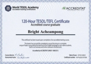 Сертификат TESOL