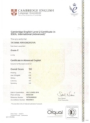 Cambridge Certificate in Advanced English