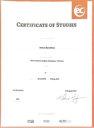 Certificate of Studies (EC Los Angeles)