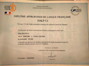 Диплом DALF (C1) по французскому языку