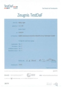 Сертификат на знание немецкого языка TestDaF