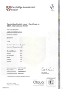 First Certificate in English