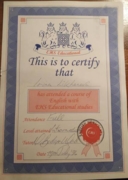 Сертификат EHS Educational