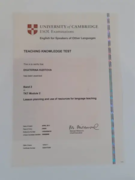 Сертификат TKT (Cambridge)