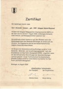 Сертификат 2 о прохождении рабочей и образовательной программы в г. Биннингене (Швейцария)