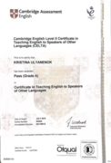 CELTA (Certificate in English Language Teaching to Adults)