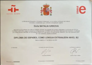 Diploma de Espanol como lengua extranjera Nivel B2