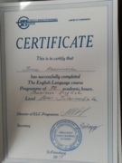 Сертификат по бизнес-английскому
