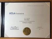 UCLA Extension Finance Certificate (inside)
