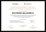 TEFL CERTIFICATE