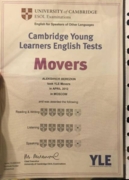 Сертификат Кембриджа Movers