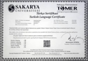 Сертификат турецкого языка
