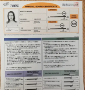 Сертификат о сдаче английского экзамена TOEIC