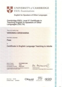 Международный сертификат CELTA (Certificate in English Teaching to Adults), St. Giles International London Highgate.