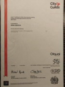 Сертификат ESOL (City & Guilds)