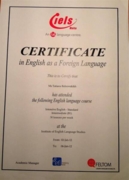 Сертификат English language course IELS
