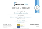 TEFL online teaching certificate (30H)