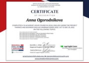 Certificate of Completion (Finance and Business English Webinar Series 2022)