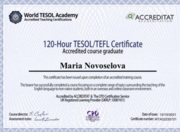TESOL/TEFL Certificate