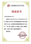 Сертификат об окончании курса повышения квалификации для учителей китайского языка